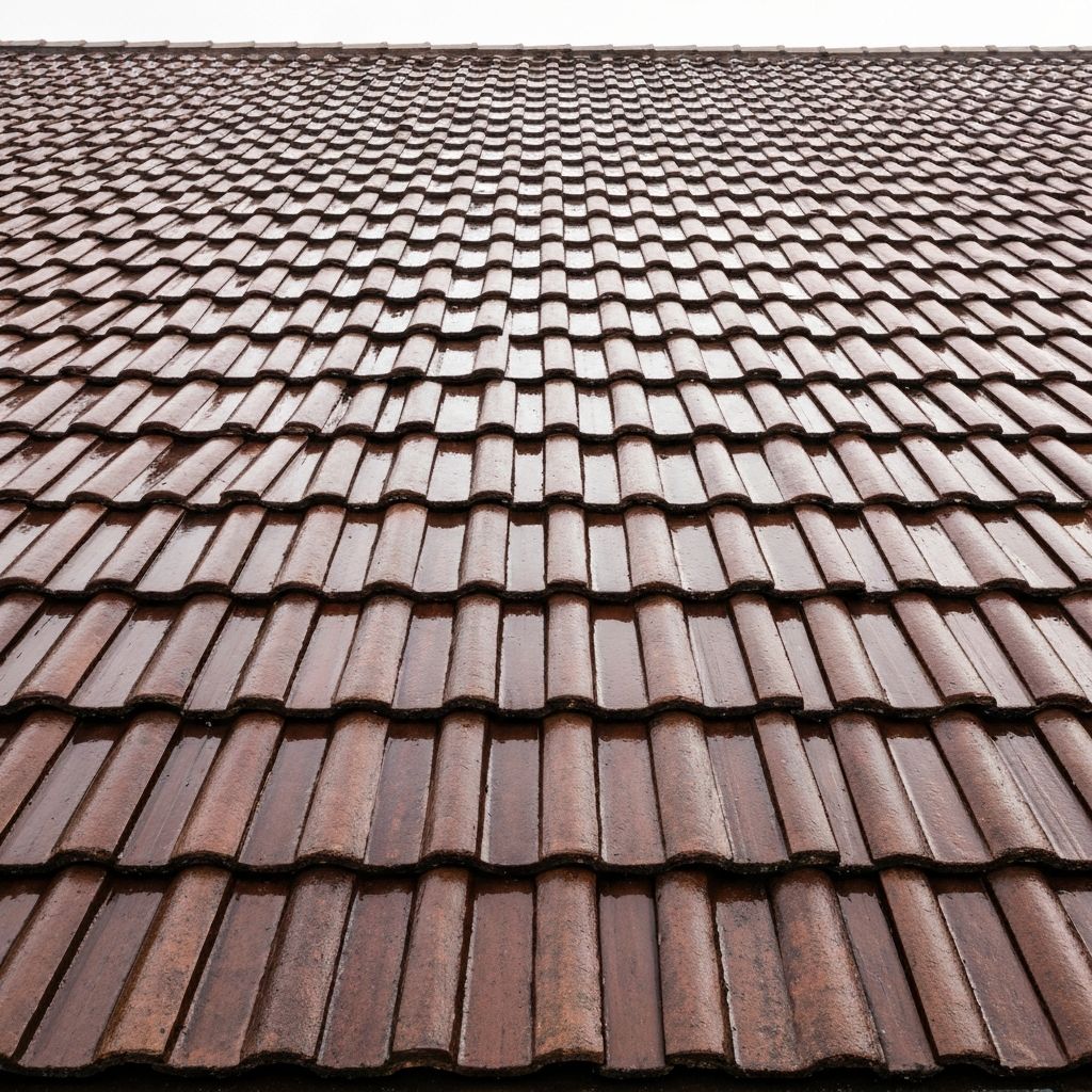 Tile roof after treatment